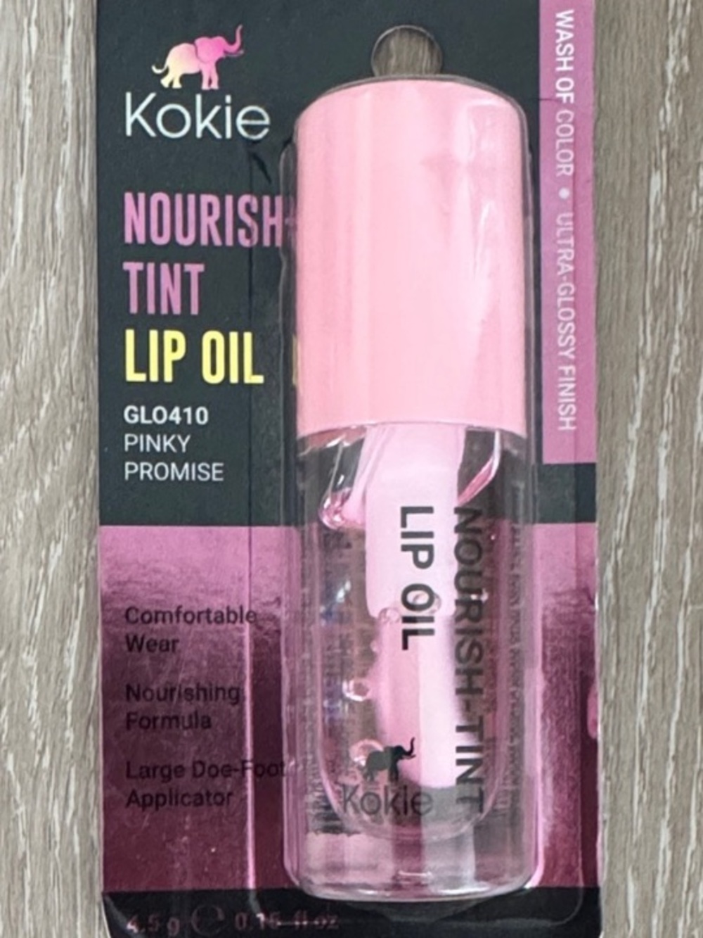 Kokie Nourish Tint Lip Oil - Pinky Promise GLO410